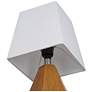 5_Geometric 13.5" High Wood Table Lamp more views