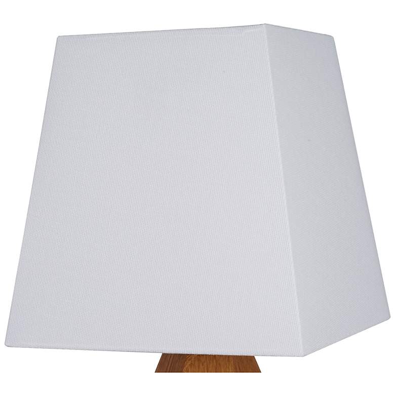 Image 6 Geometric 13.5" High Wood Table Lamp more views
