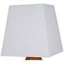 6_Geometric 13.5" High Wood Table Lamp more views
