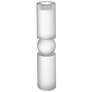 Geometric 15" Tall White Candle Holder
