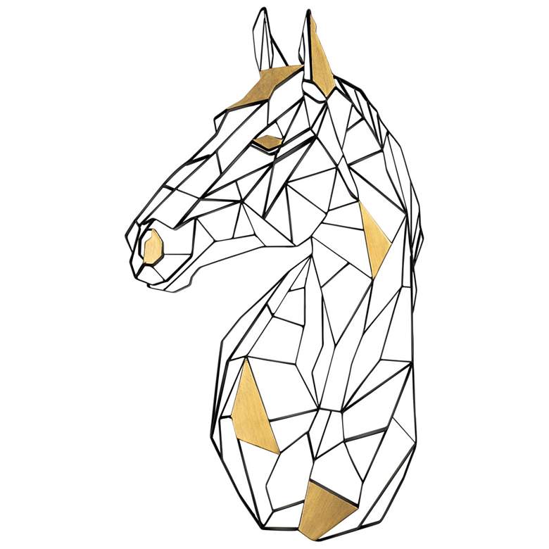 Image 1 Geometric Animal Kingdom Horse Wall Art