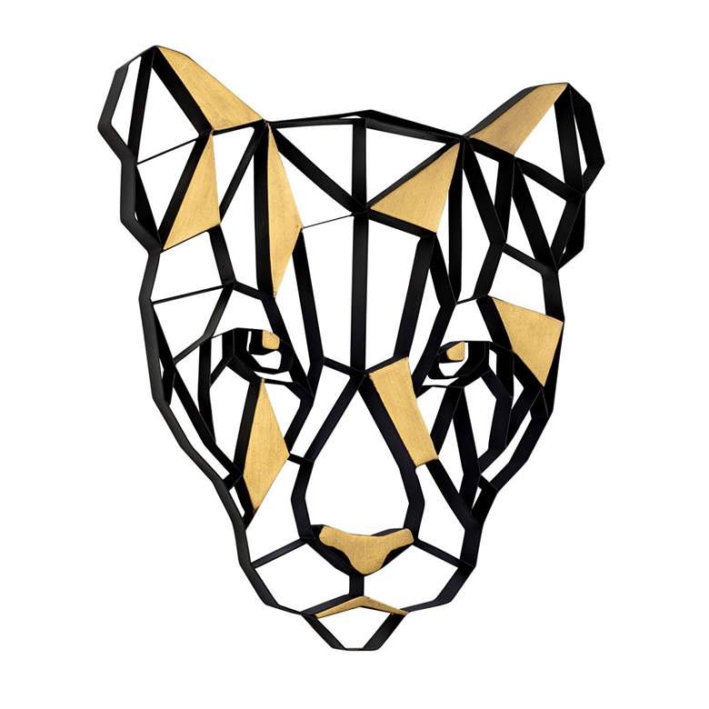 Image 4 Geometric Animal Kingdom Lion Wall Art more views