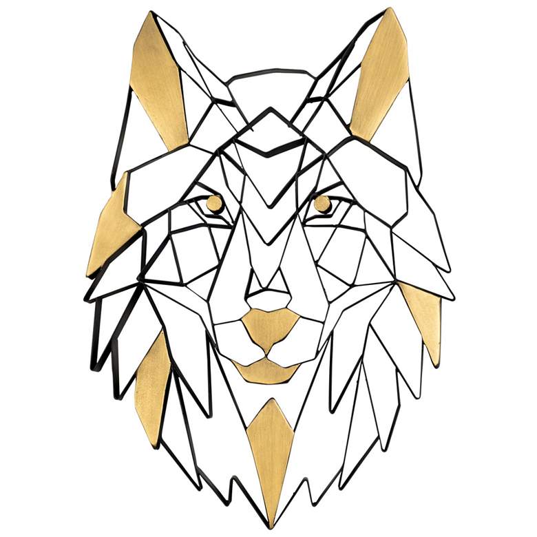 Image 1 Geometric Animal Kingdom Wolf Wall Art