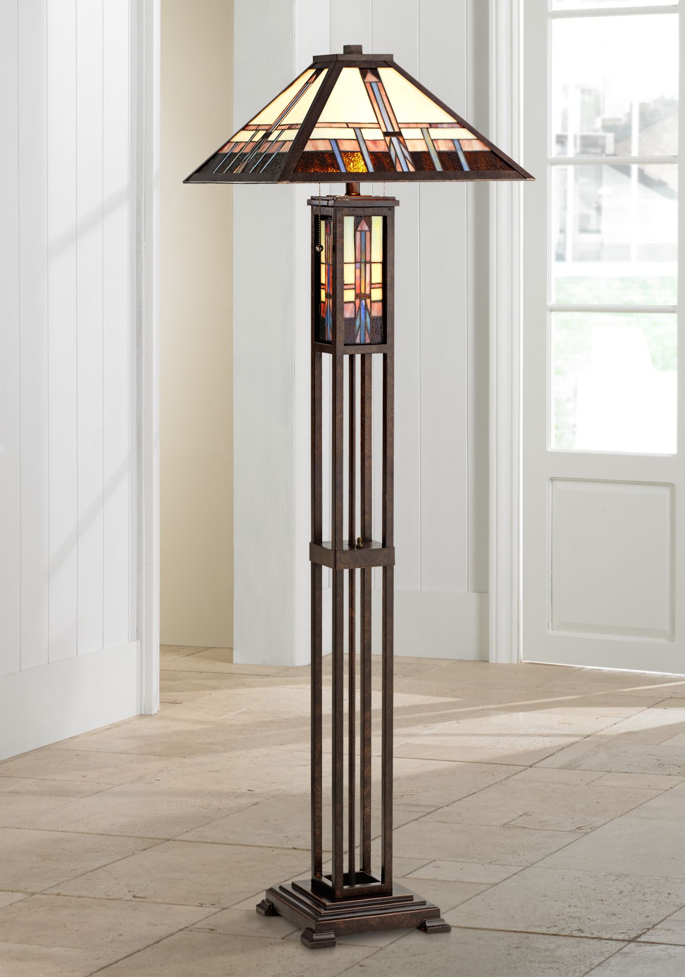 torchiere floor lamp with night light