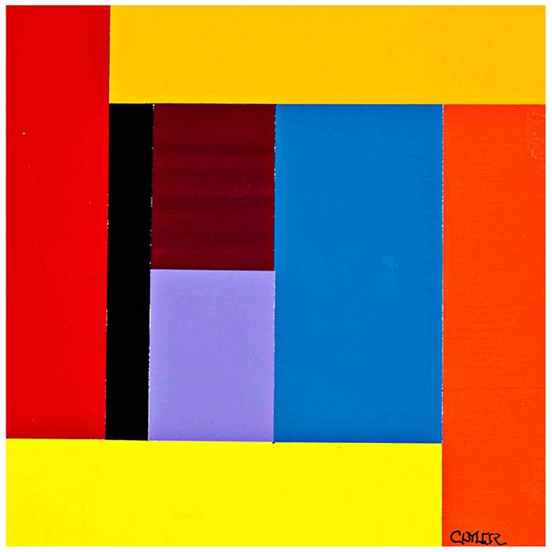 Image 1 Geometric Color VIII Canvas 36 inch Square Abstract Wall Art