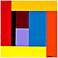 Geometric Color VIII Canvas 36" Square Abstract Wall Art