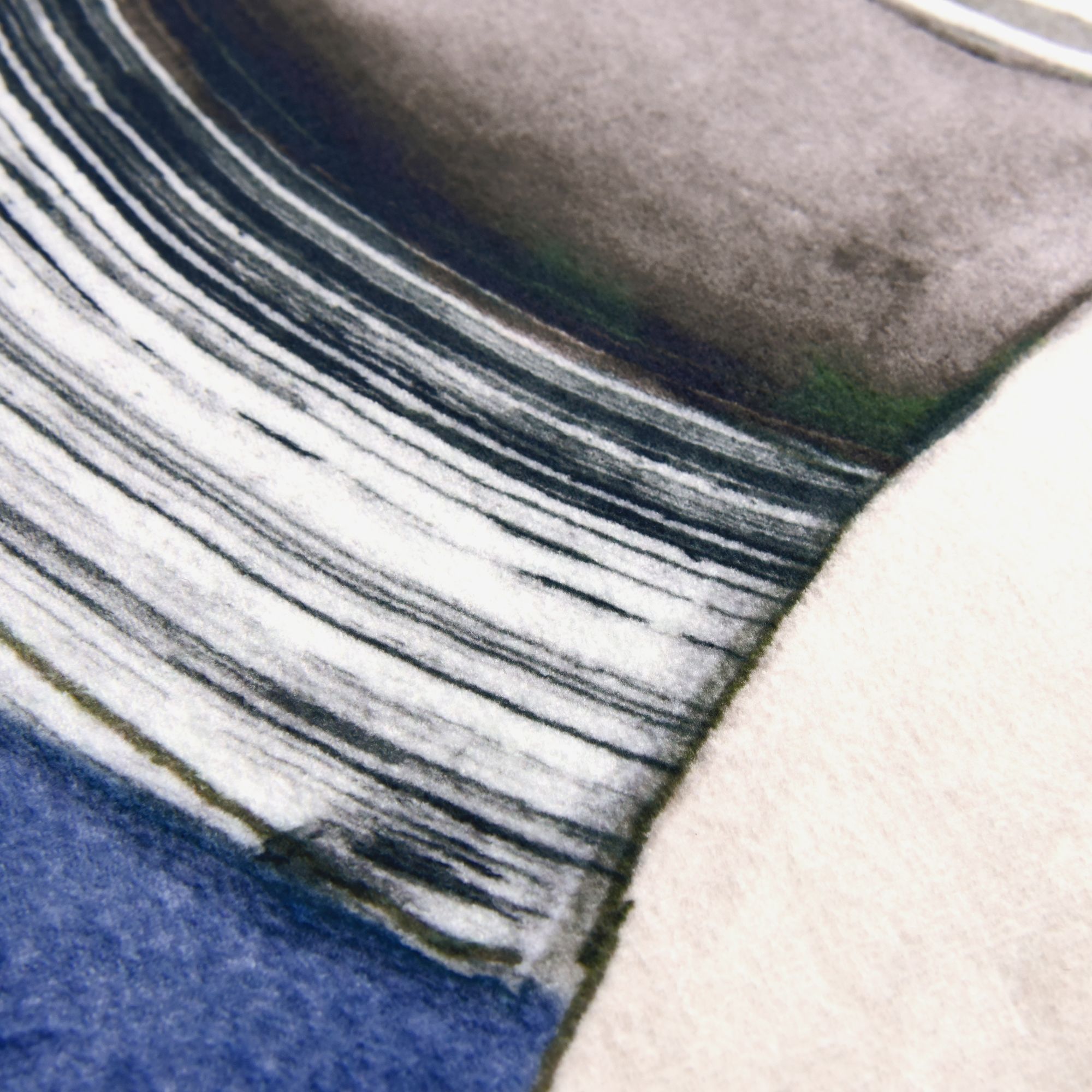 Image 3 Geometric Cool I Washable Art Area Rug size 8'x10' more views