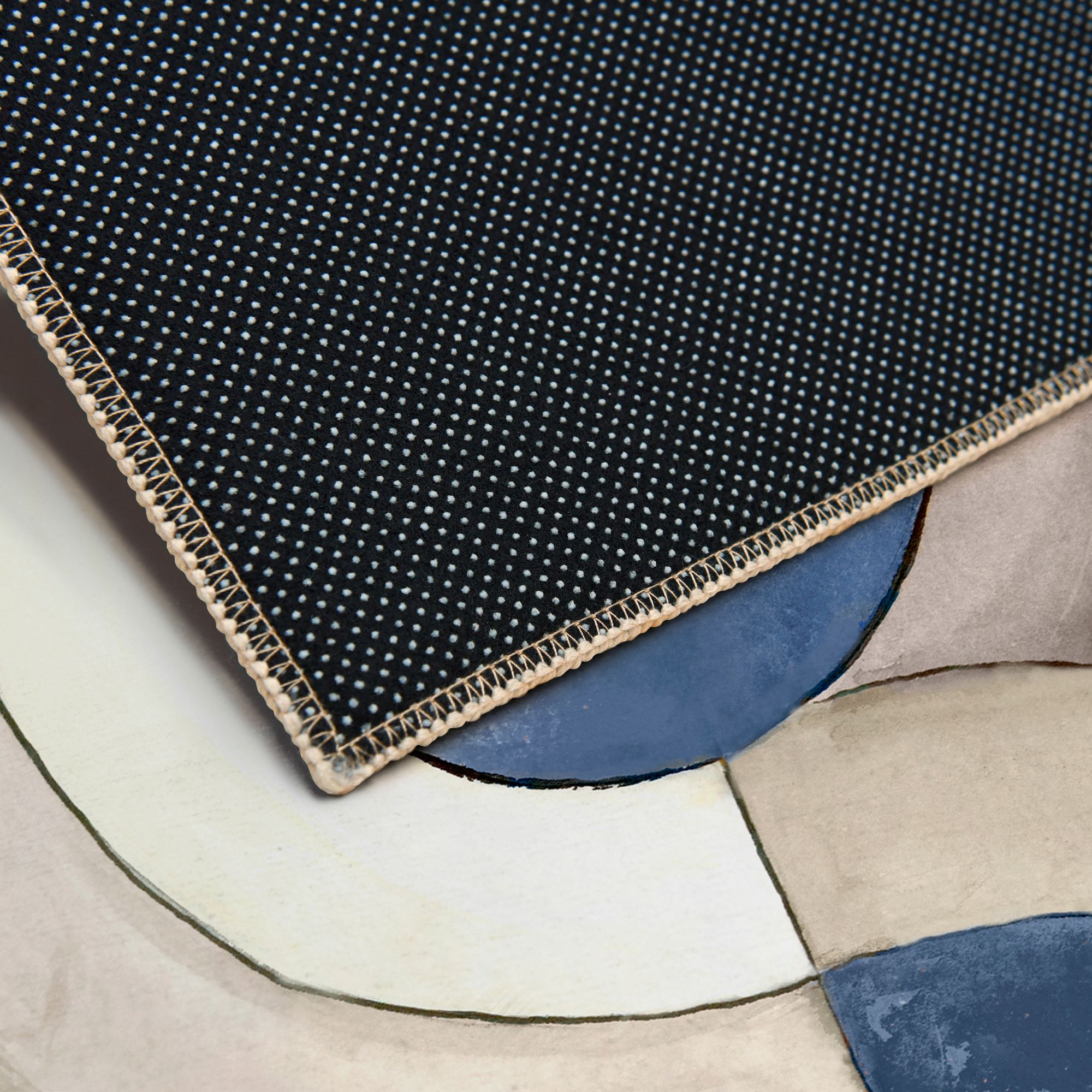 Image 4 Geometric Cool I Washable Art Area Rug size 8'x10' more views