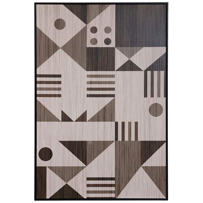 Image 1 Geometric Games - Printed And Framed Canvas Wall Art