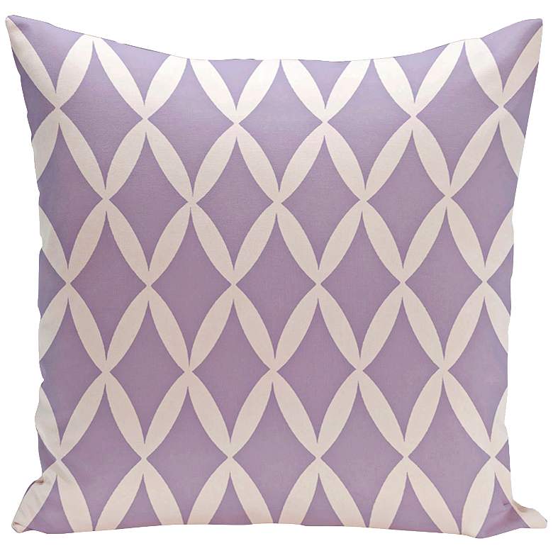 Image 1 Geometric Lilac Diamond 20 inch Square Decorative Pillow