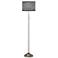 Geometric Maze Brushed Nickel Pull Chain Floor Lamp