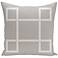 Geometric Rain Gray 20" Square Decorative Pillow