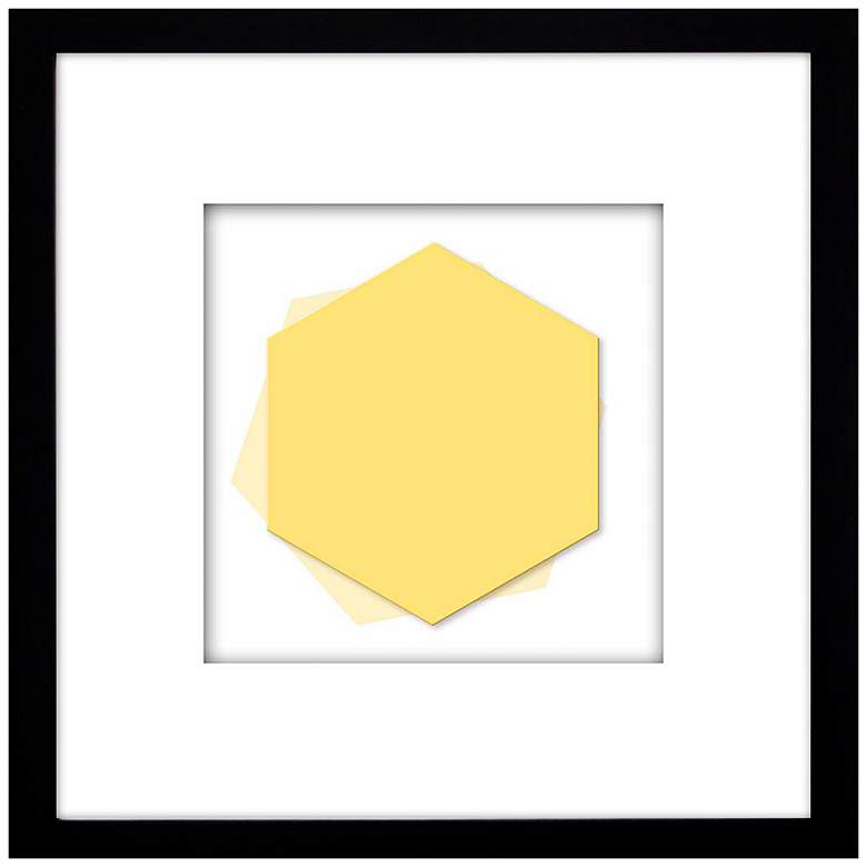 Image 1 Geometric Shapes I 17 1/2 inch Square Shadow Box Wall Art