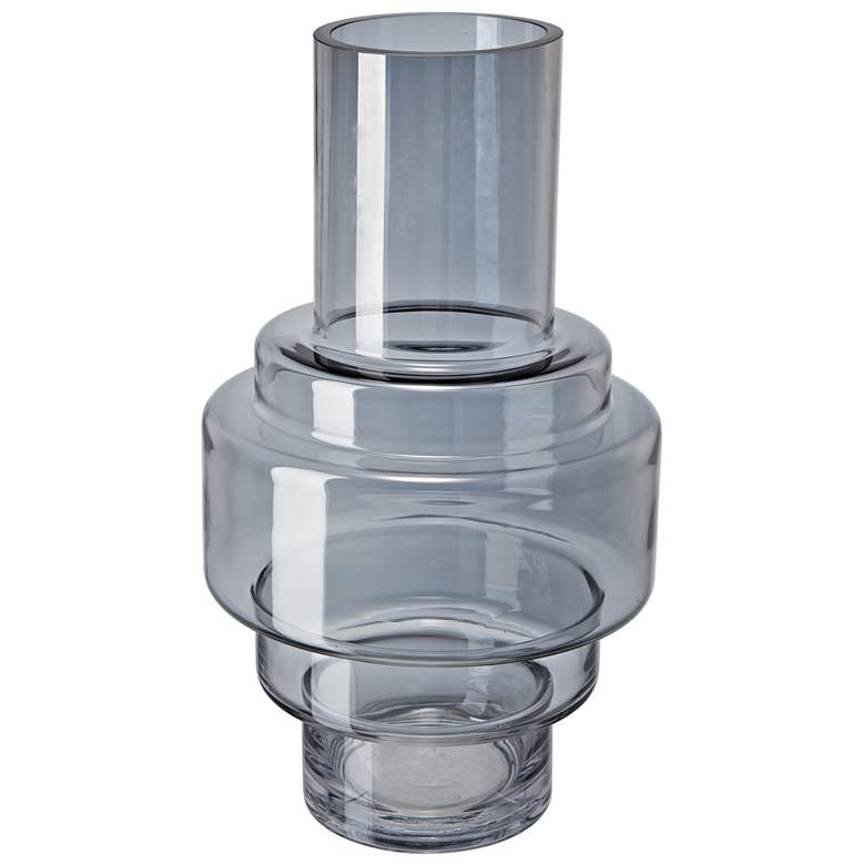 Image 1 Geometric Smoke Luster Vase