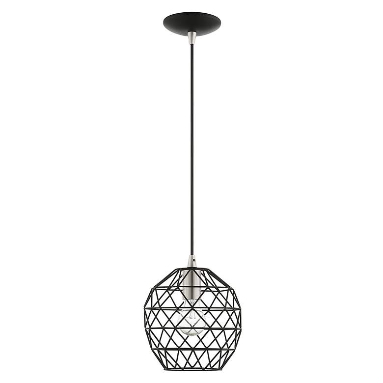 Image 7 Geometrix 1 Light Black Pendant more views