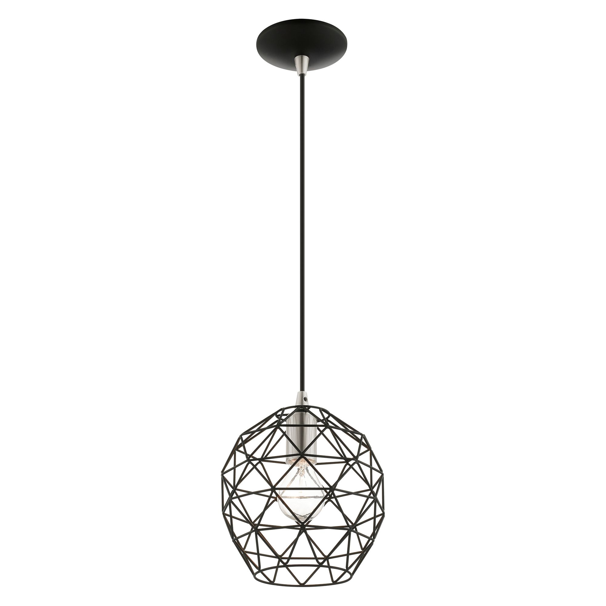 Geometrix 1 Light Black Pendant