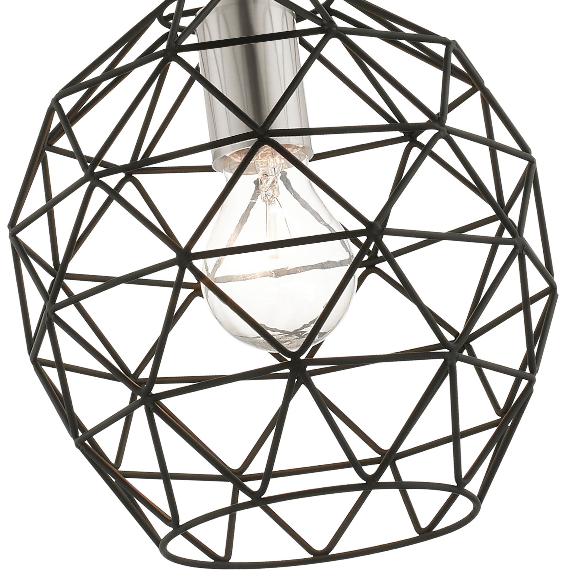 Geometrix 1 Light Black Pendant