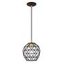Thumbnail3 of Geometrix 1 Light Bronze Mini Pendant more views