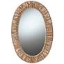 2_Geona Natural Brown 15 3/4" x 23 1/2" Oval Wall Mirror
