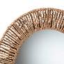 3_Geona Natural Brown 15 3/4" x 23 1/2" Oval Wall Mirror more views
