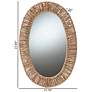 4_Geona Natural Brown 15 3/4" x 23 1/2" Oval Wall Mirror more views
