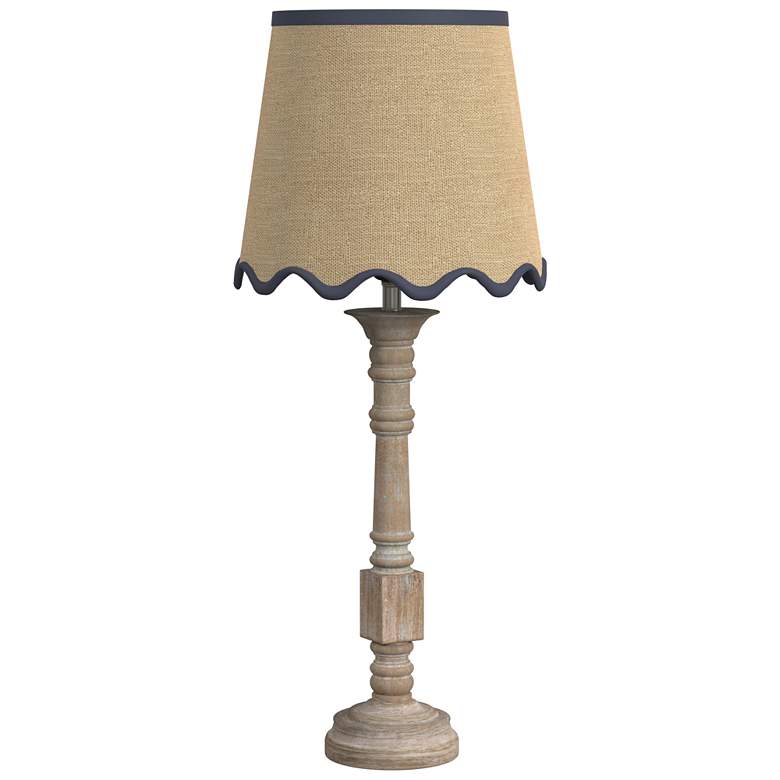 Image 1 George 32 inch Traditional Styled White Table Lamp