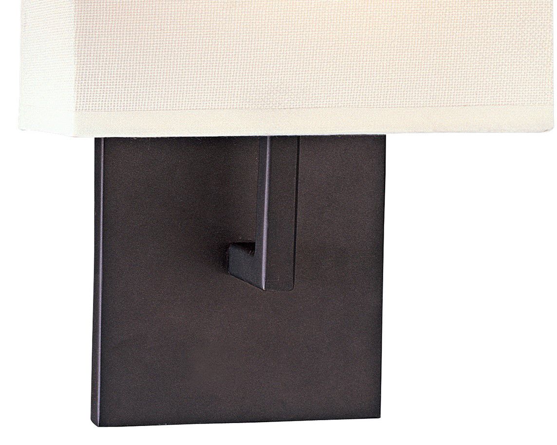 Image 4 George Kovacs 1-Light 7.75-in Bronze Wall Sconce with Shade more views