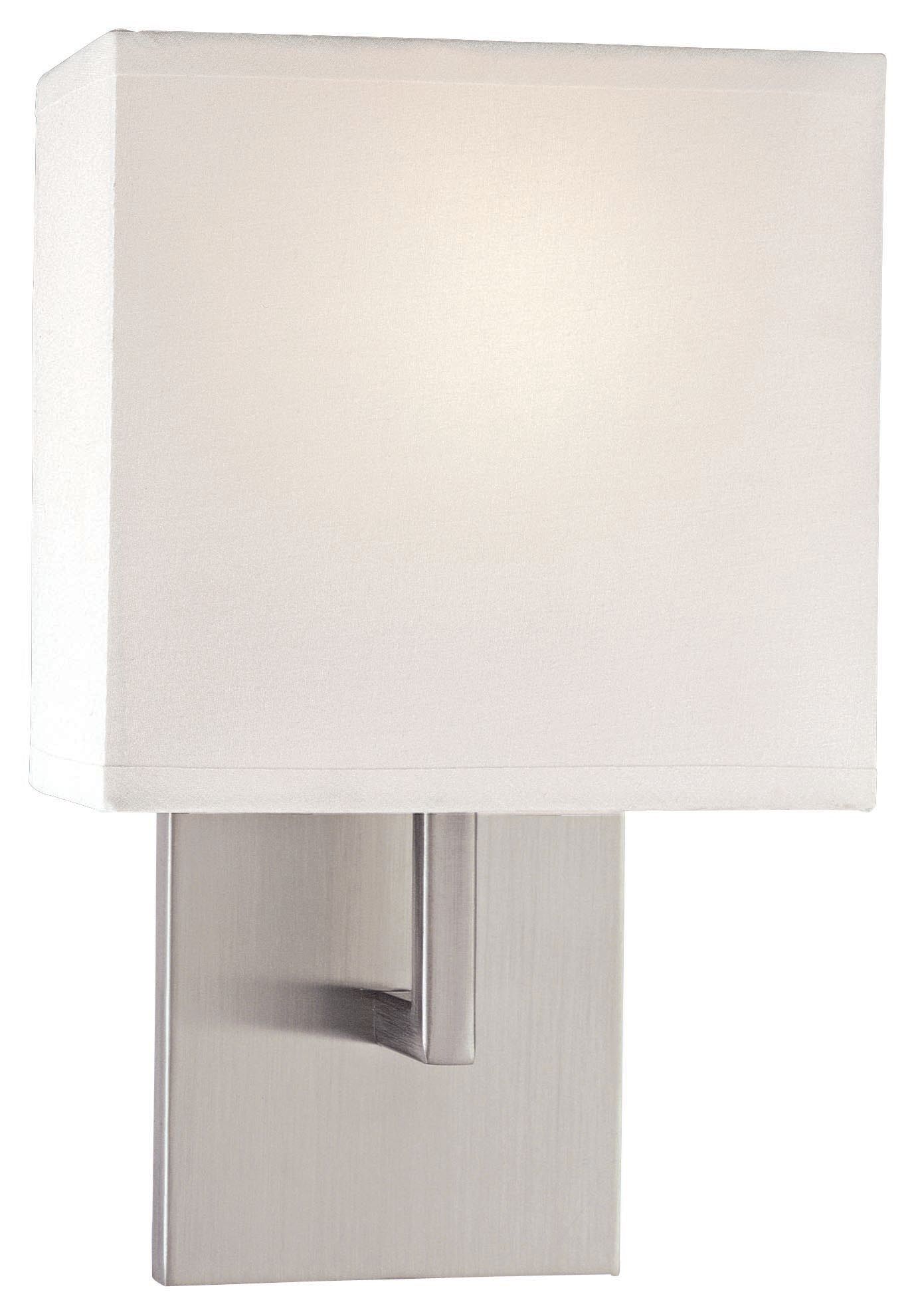 Image 6 George Kovacs 1-Light 7.75-in Brushed Nickel Wall Sconce with Shade more views