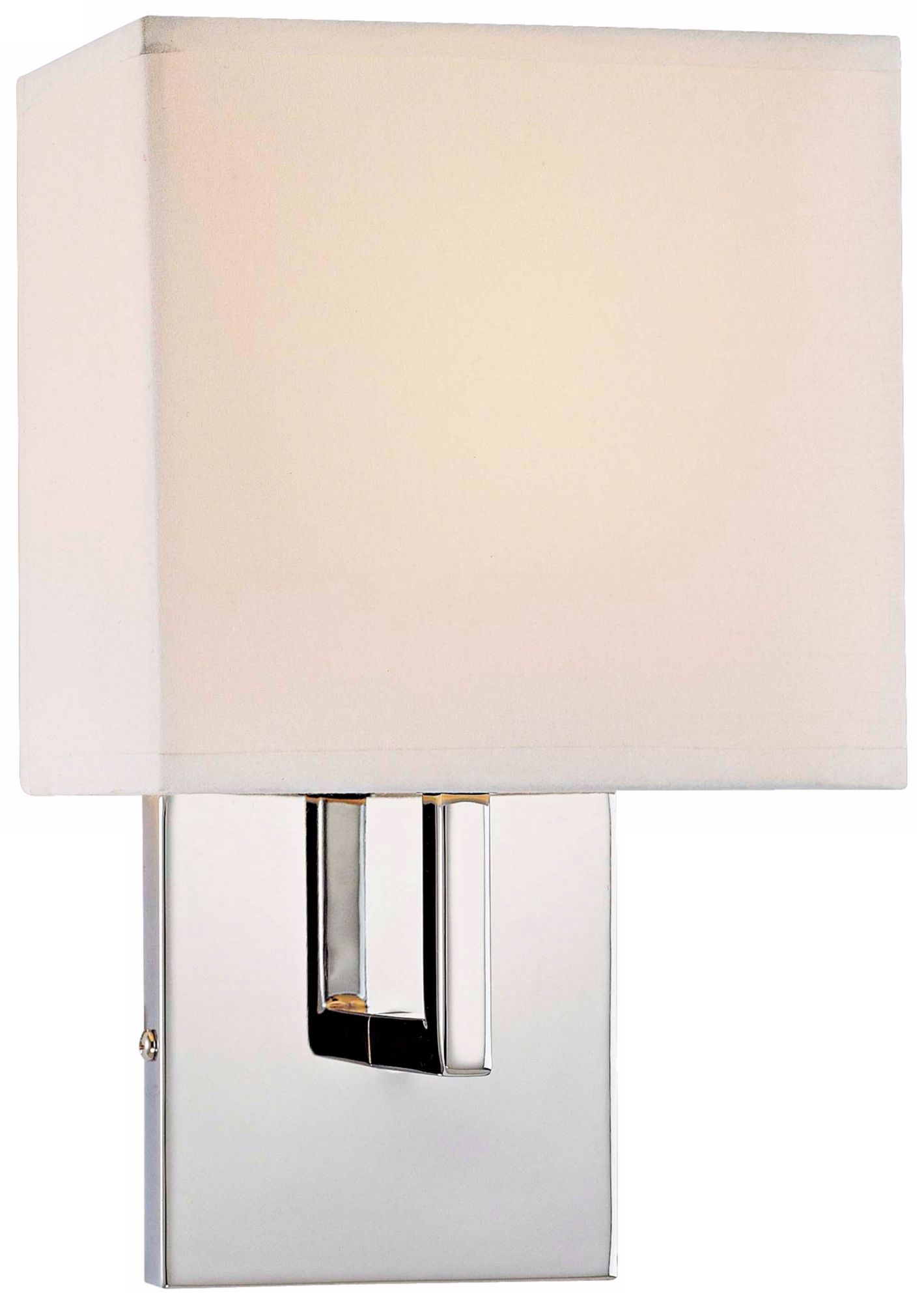 Image 2 George Kovacs 1-Light 7.75-in Chrome Wall Sconce with Shade