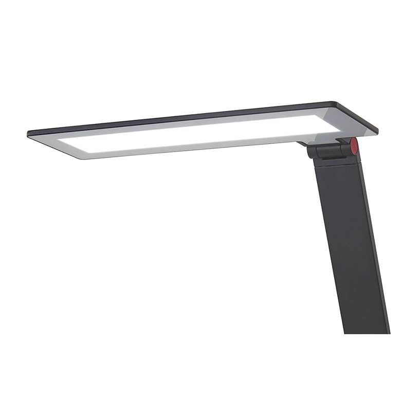 Image 3 George Kovacs 1-Light LED 10.38-in Black Desk Lamp with Black Shades more views