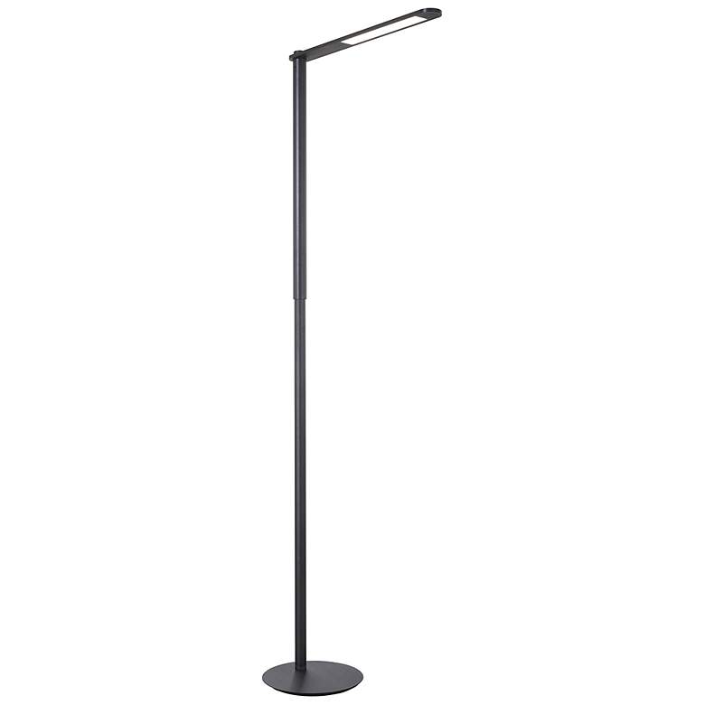 Image 1 George Kovacs 1-Light LED 9-in Coal Black and Brushed Black Floor Lamp