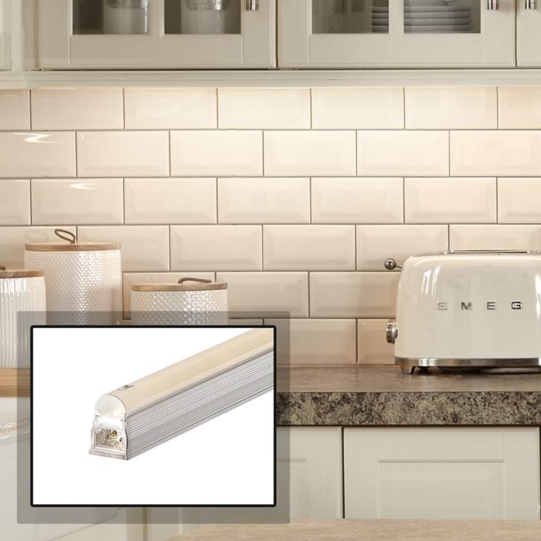 Image 1 George Kovacs 10" Wide Silver LED Under Cabinet Light