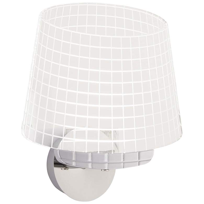 Image 1 George Kovacs 12 1/4" High Chrome and Acrylic LED Wall Sconce