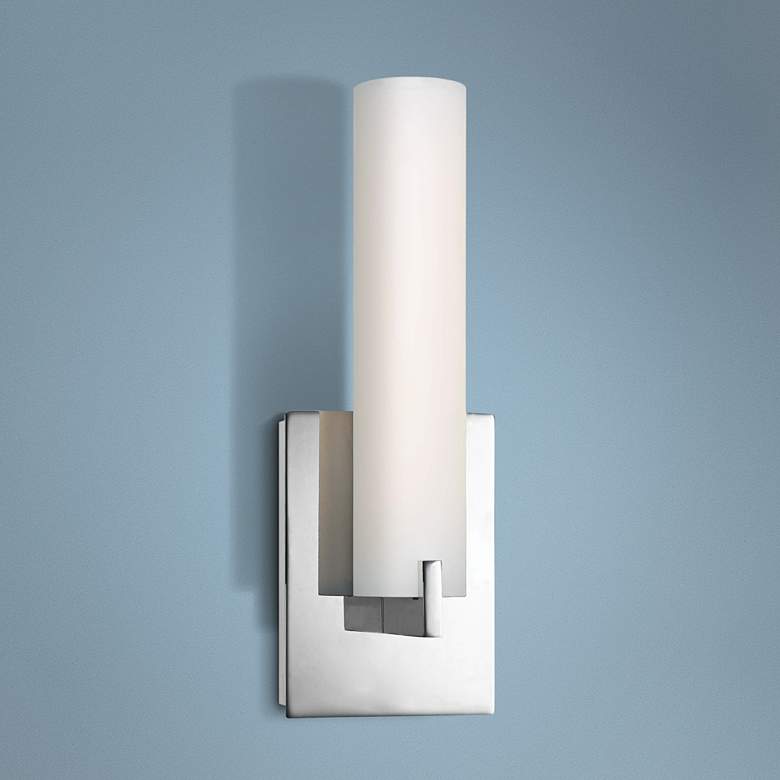 Image 1 George Kovacs 13 1/4" High ADA Chrome LED Wall Sconce