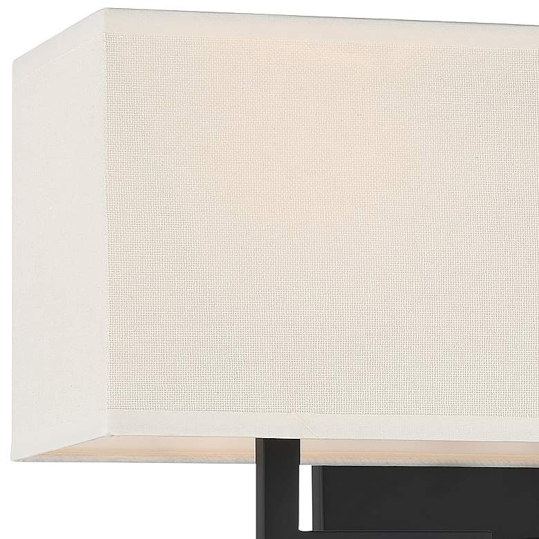 Image 2 George Kovacs 16" Wide 2-Light Coal Black Modern Wall Sconce more views