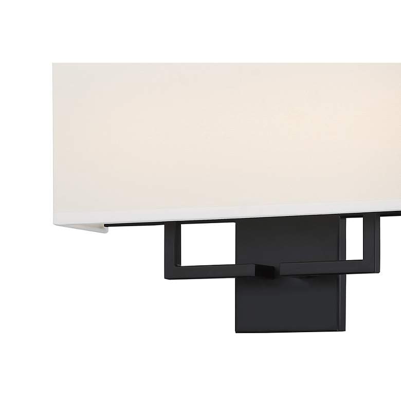 Image 3 George Kovacs 16" Wide 2-Light Coal Black Modern Wall Sconce more views