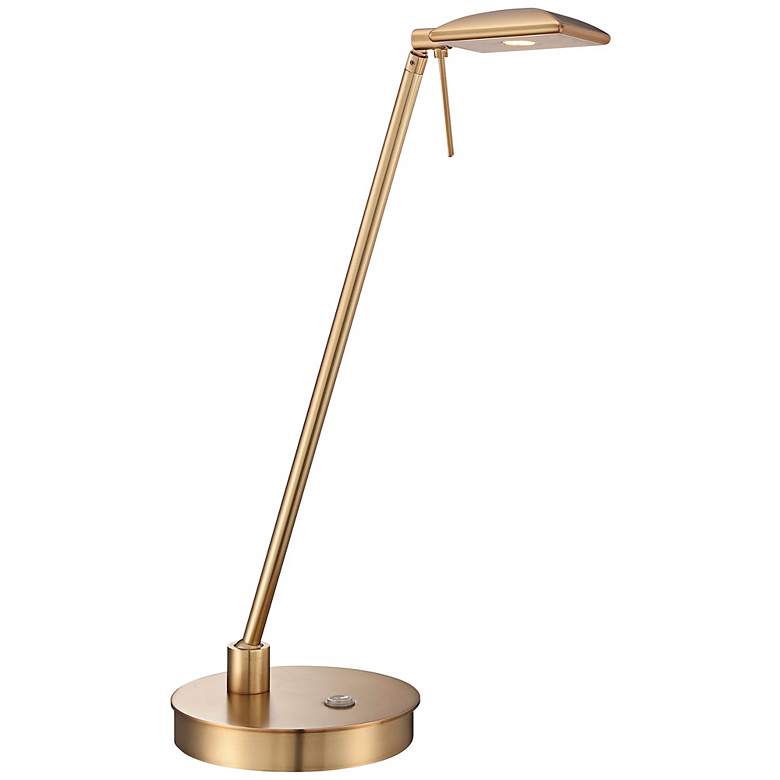 Image 1 George Kovacs 19 inch High Honey Gold Dome LED Desk Lamp