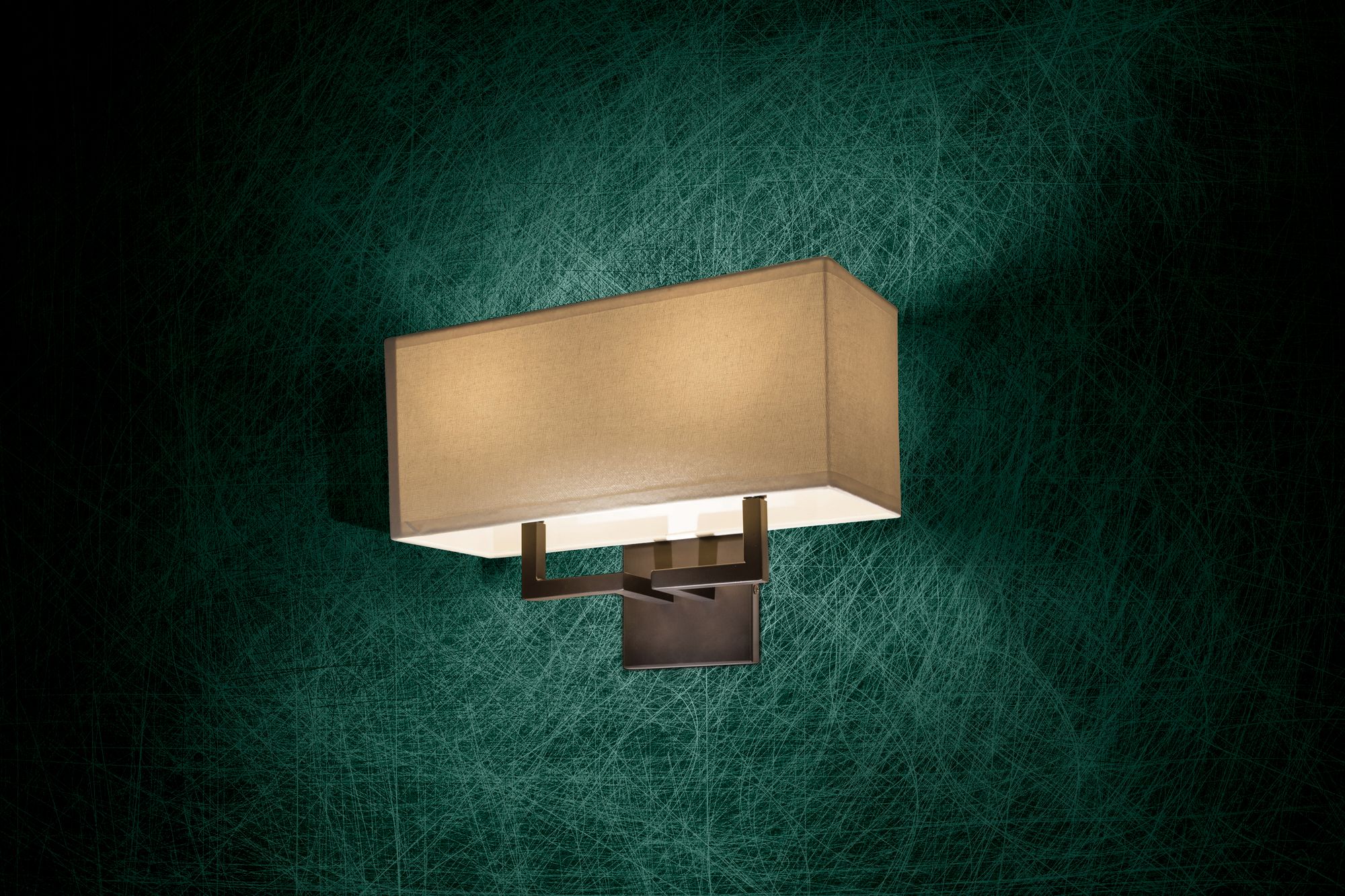 Image 7 George Kovacs 2-Light 16-in Bronze Wall Sconce with Shade more views