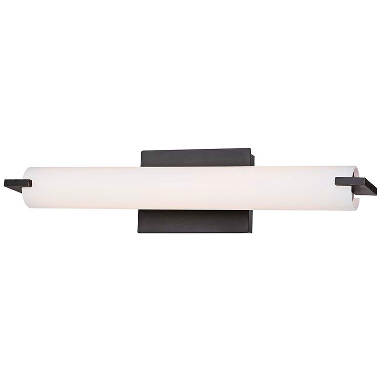 Image 1 George Kovacs 20 1/2" Wide Modern Bronze and Opal Glass LED Bath Light