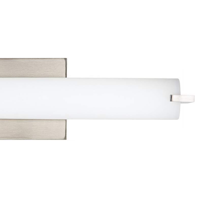 Image 3 George Kovacs 20 1/2 inch Wide Modern Nickel and Opal Glass LED Bath Light more views