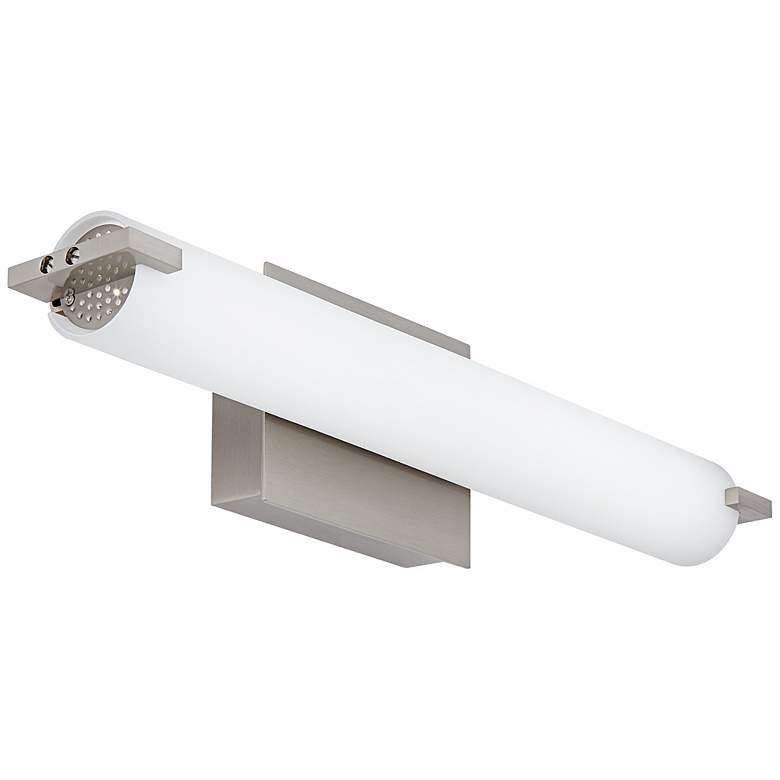 Image 4 George Kovacs 20 1/2 inch Wide Modern Nickel and Opal Glass LED Bath Light more views