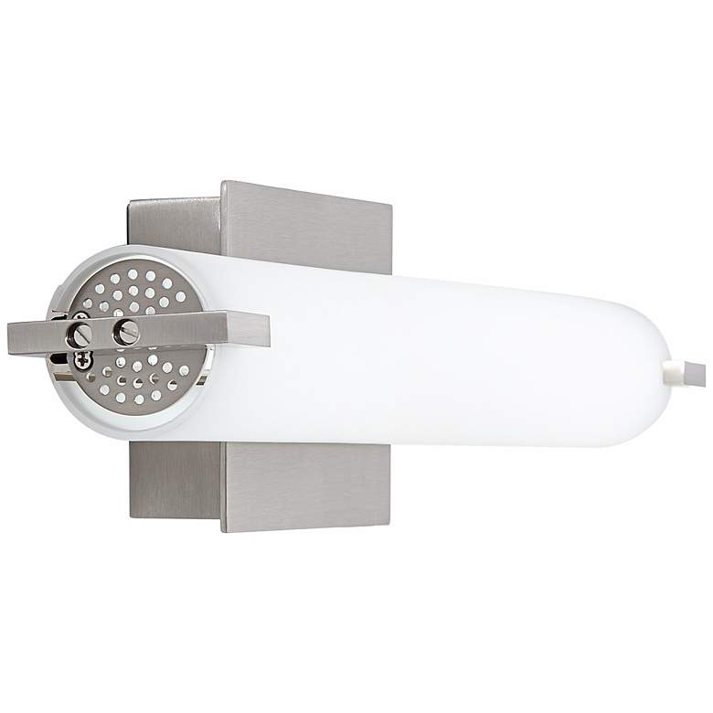 Image 5 George Kovacs 20 1/2 inch Wide Modern Nickel and Opal Glass LED Bath Light more views
