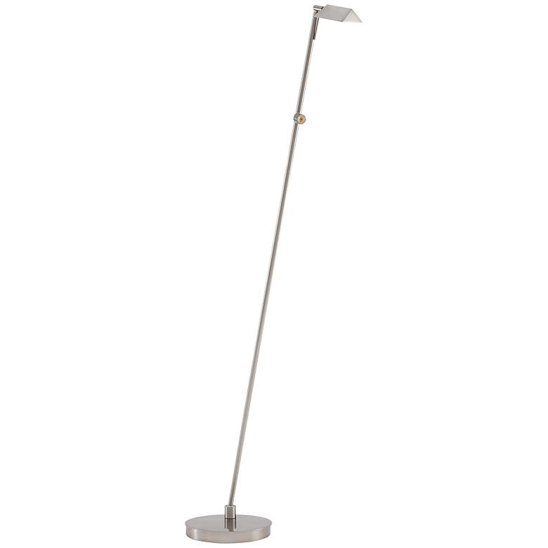 Image 2 George Kovacs 49 3/4" Brushed Nickel Tented LED Pharmacy Floor Lamp more views