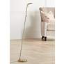 1_George Kovacs 49 3/4" High Honey Gold Dome LED Pharmacy Floor Lamp