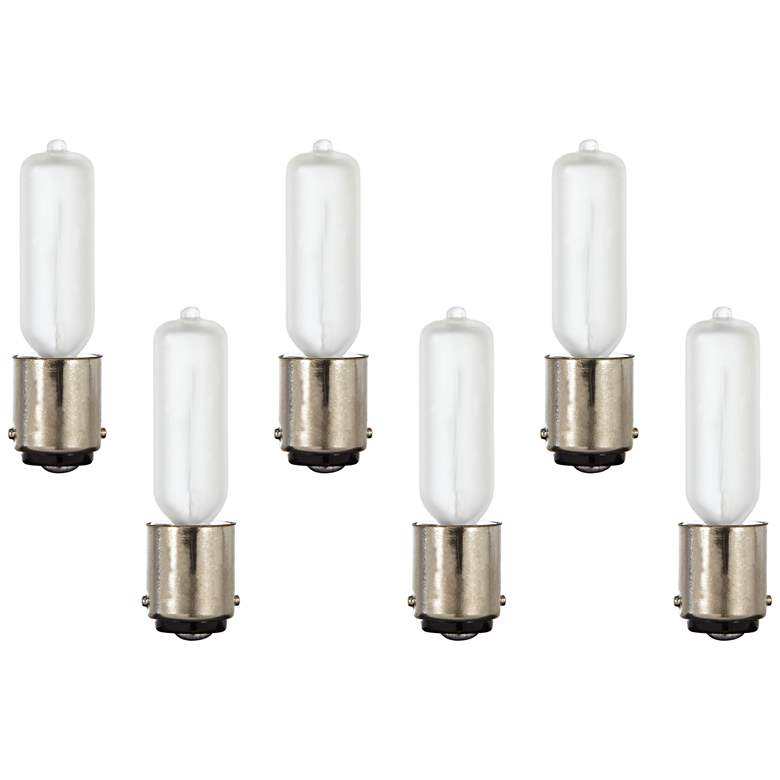 Image 1 George Kovacs 6-Pack 50 Watt Xenon Frosted Double Contact Bulbs
