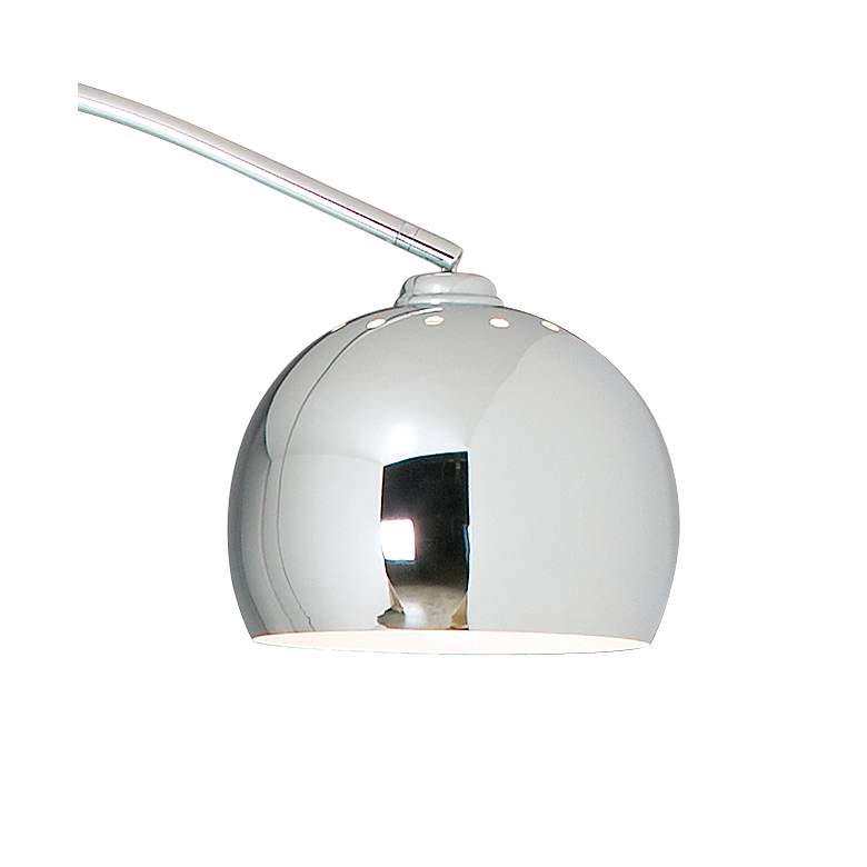 Image 3 George Kovacs 82" Polished Chrome Modern Arc Floor Lamp more views
