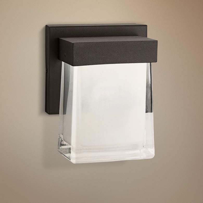 Image 1 George Kovacs After Glow 7 1/4" High Bronze LED Wall Sconce