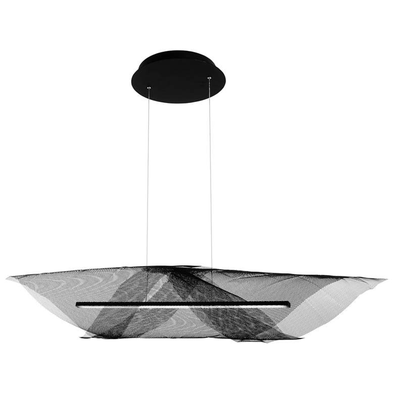 Image 1 George Kovacs Alambre LED Coal Black Island Chandelier