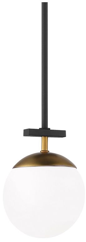 Image 6 George Kovacs Alluria 1-Light Weather Coal and Autumn Gold Mini Pendant more views