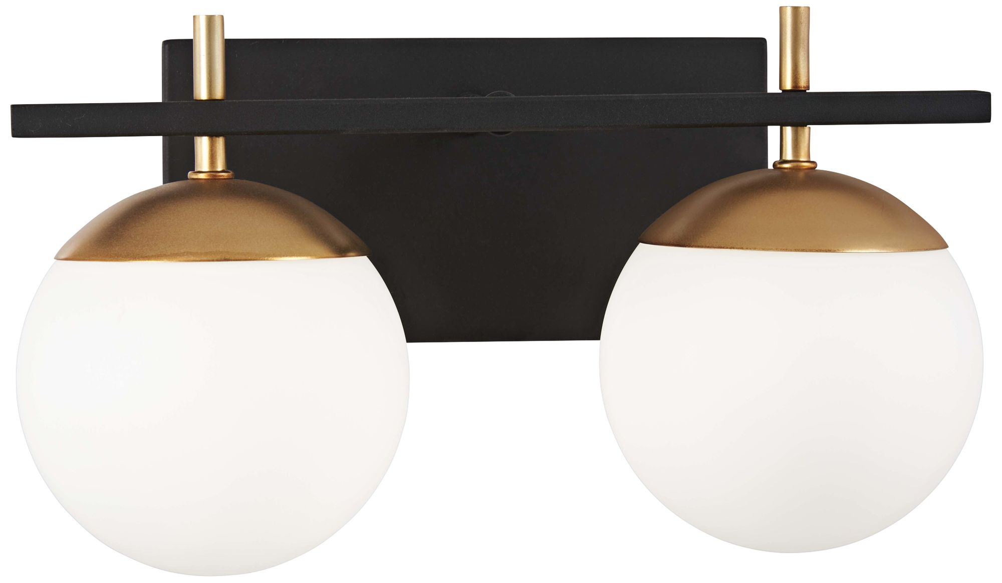 George Kovacs Alluria 2-Light Weathered Black and Autumn Gold Bath